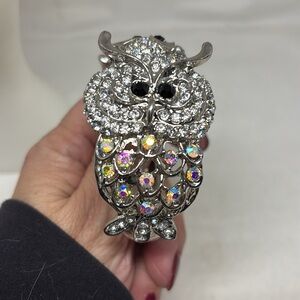Adorable Mama and baby owl clamper bracelet